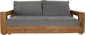 Sofa DKD Home Decor Bruin Grijs Polyester Katoen Hout Pijnboom (225 x 105 x 80 cm)