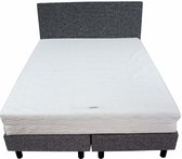 Bedworld Boxspring 160x200 - Stevig - Wol look - Antraciet (WL97)