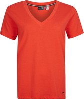 O'Neill T-Shirt Women Essential V-Neck Ss T-Shirt Blauwgroen S - Blauwgroen 60% Katoen, 40% Polyester V-Neck