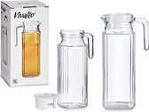 Transparante Glazen Kan Vierkant 1000 ml