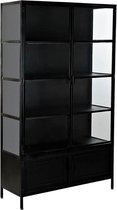 Planken DKD Home Decor Zwart Metaal Kristal (110 x 40 x 190 cm)