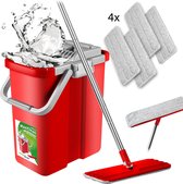 GreenBlue /MaxiClean / Vlakmop met emmer en knijper / vier HQ microfiber navullingen
