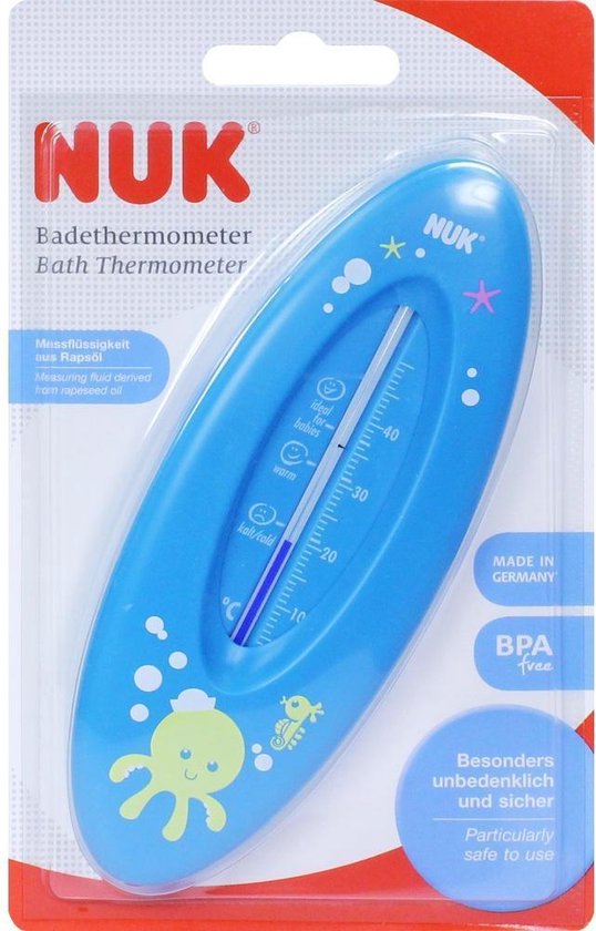 lekkage Positief Uitgaven Nuk Baby Bad Thermometer - Blauw | bol.com