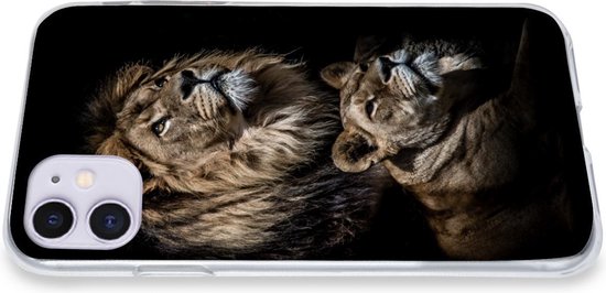 Coque iPhone 11 - Lion - Lionne - Portrait - Siliconen