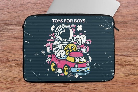 Housse pour ordinateur portable 13 pouces - Vintage - Astronaute - Voiture - Housse pour ordinateur portable