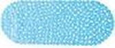 MSV Douche/bad anti-slip mat - badkamer - pvc - lichtblauw - 39 x 99 cm - zuignappen - steentjes motief