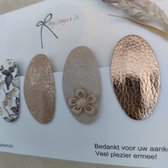 Vlinder set 5 cm goud kleur