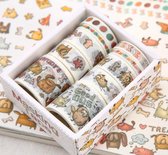 Honden Washi Tape Pakket Doos | Verschillende Washi Tapes | Honden Hartjes Ballen "Good Dog" "Woof" "Free Hugs" Washi Tape | Masking Tape | Decoratietape | Markeringstape | Bullet