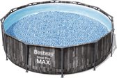 Bestway Steel Pro Max zwembad houtlook 366x100 cm - met filterpomp en ladder
