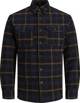 JACK&JONES JCODARREN OVERSHIRT LS PADDED CHECK Heren Overhemd - Maat XL