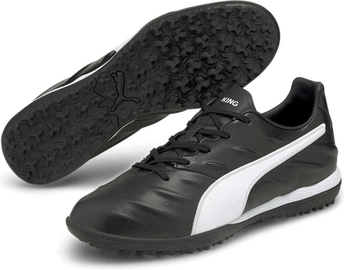 Puma King Pro 21 Sportschoenen - Maat 40 - Mannen - Zwart - Wit