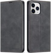 Forwenw Dream Series Magnetic Oil Edge Horizontal Flip Leather Case met houder & kaartsleuf & fotolijst & portemonnee voor iPhone 13 Pro Max (zwart)