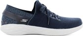 Skechers YOU Smile - Dames Sneakers Sport Casual Schoenen Navy Blauw 15815-NVGY - Maat EU 36.5 UK 3.5