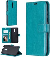 Portemonnee Book Case Hoesje Geschikt voor: Nokia 4.2 -  turquoise