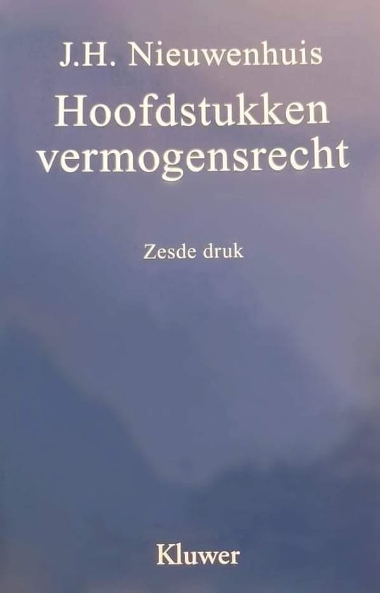 Hoofdstukken vermogensrecht - cover