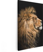 Artaza - Peinture sur toile - Lion - Tête de lion - 60 x 90 - Photo sur toile - Impression sur toile