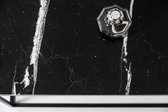 Marmeren Salontafel Rechthoek - Nero Marquina Zwart - 120 x 70 cm  - Gezoet