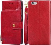 Ritstas PU + TPU Horizontale Flip Leren Hoes Met Houder & Kaartsleuf & Portemonnee & Lanyard Voor iPhone 7/8 / SE (2020) (Rood)