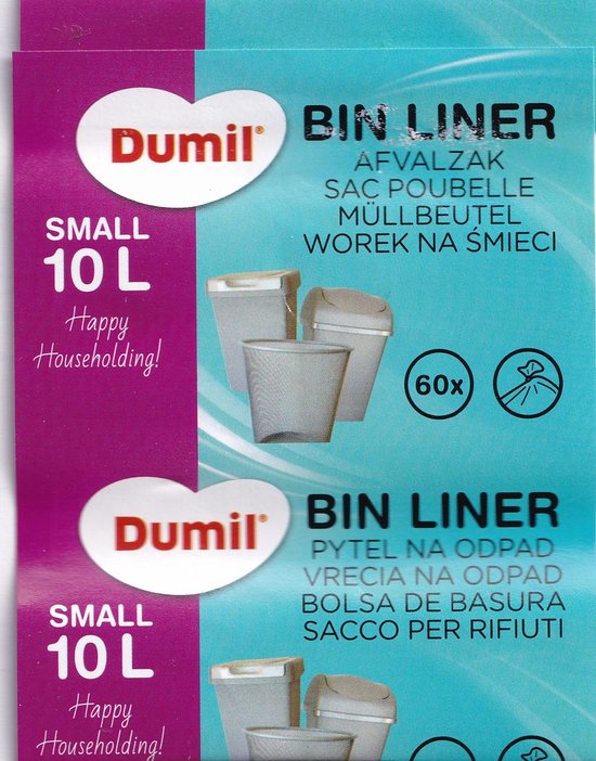 Dumil Pedaalemmerzakje - 10 liter - 60 stuks