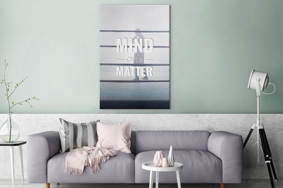 Toile Peinture Boxe - Sport - Motivation - 80x120 cm - Décoration murale