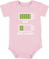 Batterij Ikke Batterij mijn ouders Baby Romper | rompertje | geboorte | cadeau | meisje