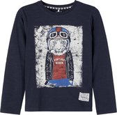 NAME IT NKMNELMET LS TOP Jongens T-shirt  - Maat 146/152