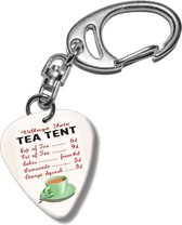 Plectrum sleutelhanger Tea Tent