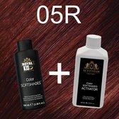 Softshade set incl. activator - 05R semi permenante kleuring | KIS  - haarverf & activator - thuis haar verven