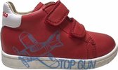 Falcotto velcro's vliegtuig lederen sneaker Wings rood mt 19