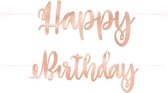 Happy BIrthday Letterslinger Rosé Goud 2,13m