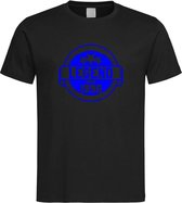 Zwart T-Shirt met “ Legend sinds 1996 “ print Blauw Size L