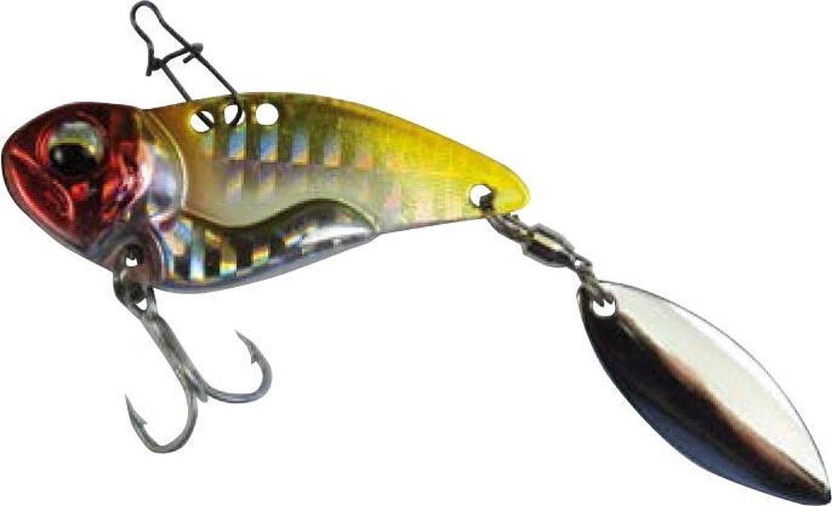 Asp Roofblei Jig Spinner 20 gram Small Tail Yellow & Red Tiger Kunstaas Lepel Pluggen Spinners Baars