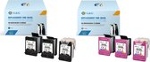 G&G HP 304XL inkcartridges- Reman Ecosaver Compatible/ zwart en Kleur-2 pack - 3 pakken een pack