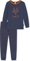 Schiesser Organic Natural Love Jongens Pyjamaset - Donkerblauw - Maat 92