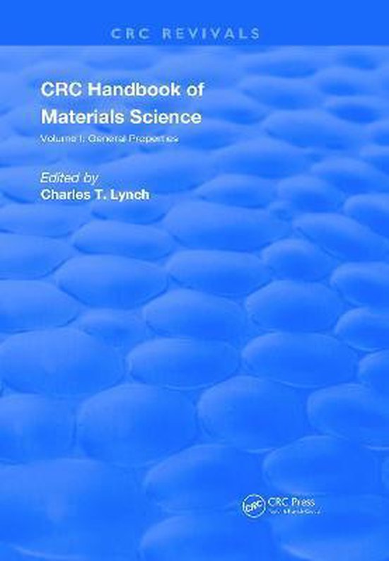 CRC Handbook of Materials Science Volume I 9780367211639 Boeken