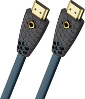 OEHLBACH Flex Evolution, 1 m, HDMI Type A (Standard), HDMI Type A (Standard), Compatibilité 3D, 48 Gbit/s, Anthracite, Bleu, Essence