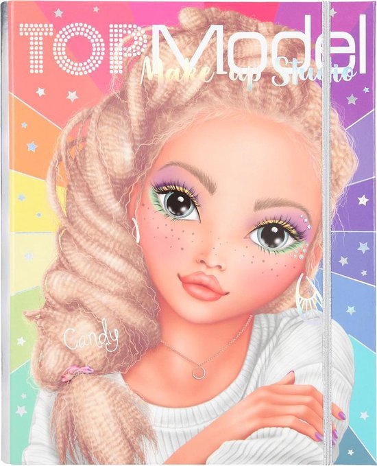 Top Model Livre de coloriage Make-up Studio Filles 21 X 26 Cm 24 pièces