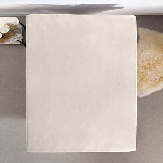 Drap-housse Boxspring Home Care - Double Jersey Stretch - Simple - 220 grammes - 80/90 / 100x200 - Crème