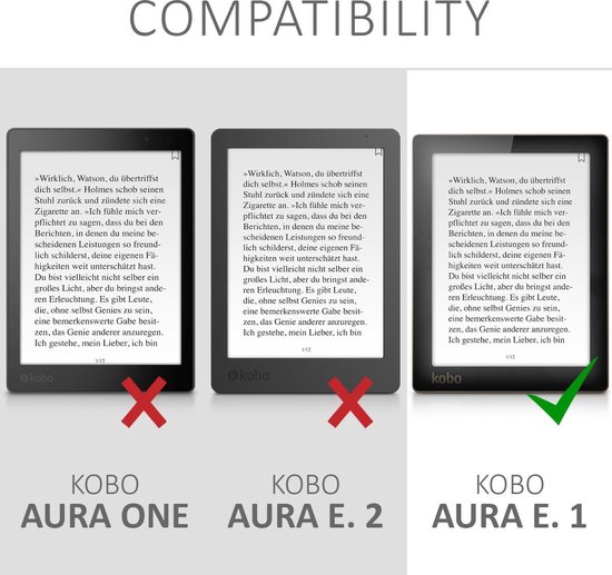 kwmobile e-reader hoesje geschikt voor Kobo Aura Edition 1 hoes - E reader flip case met magnetische sluiting - Ereader cover in roségoud van kwmobile — afbeelding 3