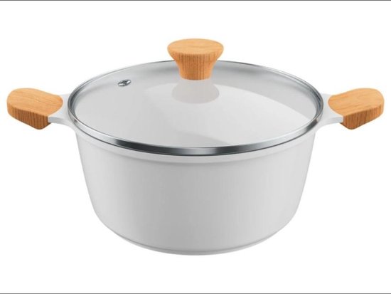 ERNESTO® Pan met deksel Ø24 cm - Inhoud: ca. 3,5 L - Gegoten aluminium pan  met... | bol.com