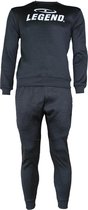 Joggingpak met Sweater Kids/Volwassenen Zwart SlimFit Polyester  10-11 jaar