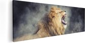 Artaza - Peinture sur Canevas - Lion rugissant - 60x20 - Photo sur Toile - Impression sur Toile