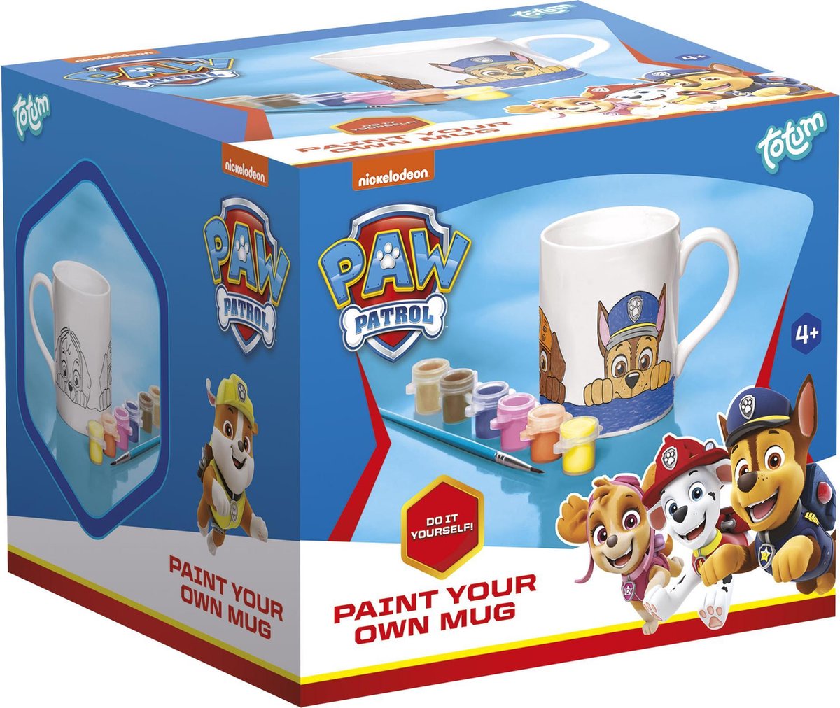 Amscan Color Your Own Paw Patrol Canvas Painting Kit-4 Small