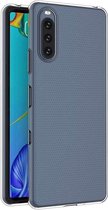 Sony Xperia 10 III Hoesje - MobyDefend Transparante TPU Gelcase - Volledig Doorzichtig - GSM Hoesje - Telefoonhoesje Geschikt Voor: Sony Xperia 10 III