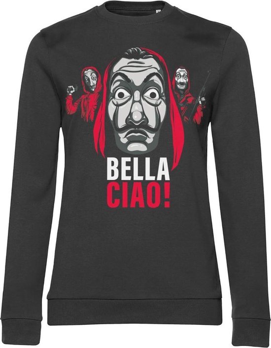 La Casa De Papel Sweater/trui -L- Bella Ciao! Zwart