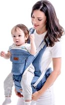 BrightWise® Ergonomische Draagzak Baby Ingebouwde heupdrager - Baby draagzak - Baby carrier - Baby drager - 0-3 jaar - Max. 20 kilo - 70-130 cm heupbreedte - Blauw