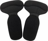 Universele Hiel - Hak - Inlegzolen - Pump/Schoenen - Zwart - Set 3 Paar