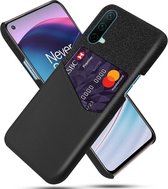 OnePlus Nord CE 5G Hoesje met Kaartsleuf Back Cover Zwart