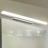 Yafido - LED Spiegellamp 50 cm - Badkamerverlichting Spiegellamp 12 W - Neutraal Wit Badkamerlamp - 230 V 4000 K - Kastverlichting 1000 Lumen Niet-dimbaar - Energieklasse A+