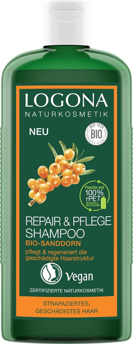 Logona - Repair & care shampoo - organic sea buckthorn - 250ml